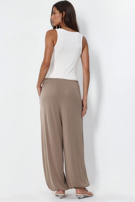 Dames Lange Elastische Taille Joggingbroek - Image 3