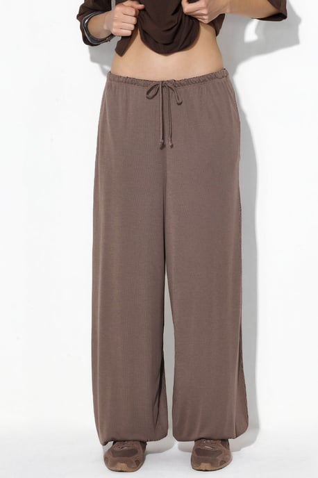 Dames Lange Elastische Taille Joggingbroek - Image 1