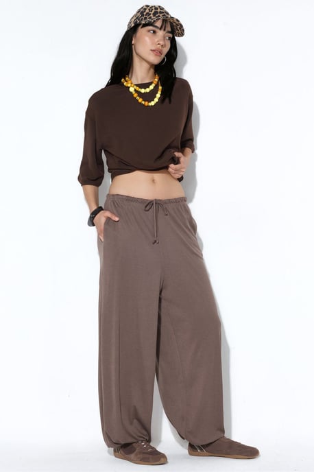 Dames Lange Elastische Taille Joggingbroek - Image 2