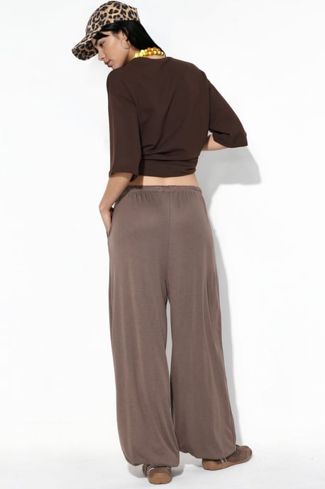 Dames Lange Elastische Taille Joggingbroek - Image 3