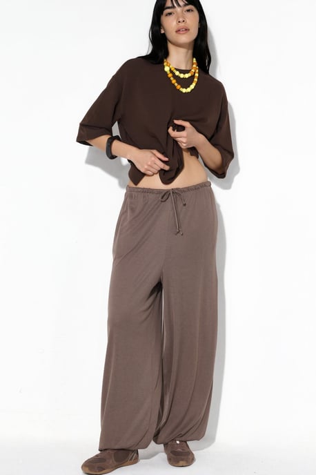 Dames Lange Elastische Taille Joggingbroek - Image 5