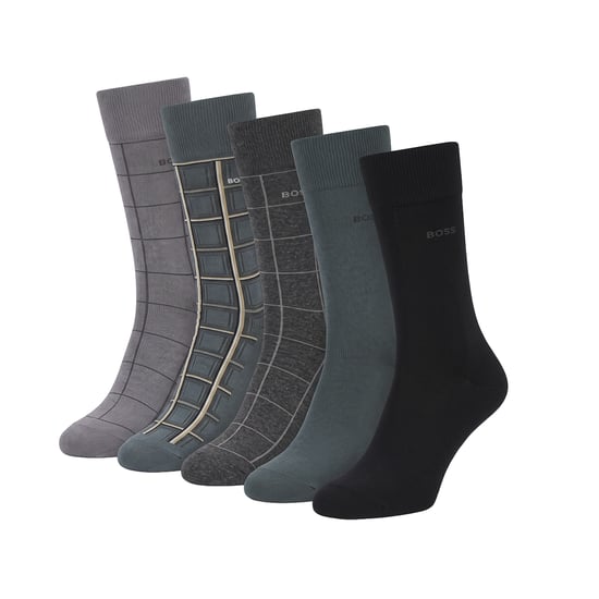 Verpakking van 5 paar heren katoenen hoge sokken 50547921 - Image 1