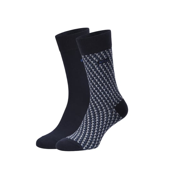 Pack of 2 Pairs of Men's Mid-Calf Cotton Socks 50559422 - Image 1