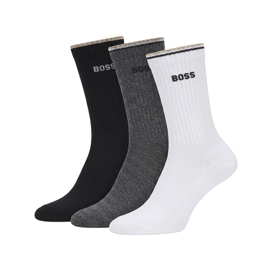 Pack of 3 Pairs of Men's Cotton Mid-Calf Socks 50531597 - Image 1