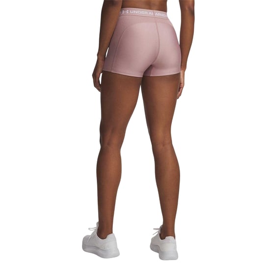 Under Armour Dames Ribbel Compressie Shorts (Roze) - Image 2