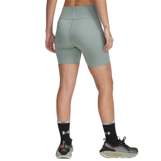 Under Armour Dames Launch Bermuda Compressie Shorts (Groen) - Image 3