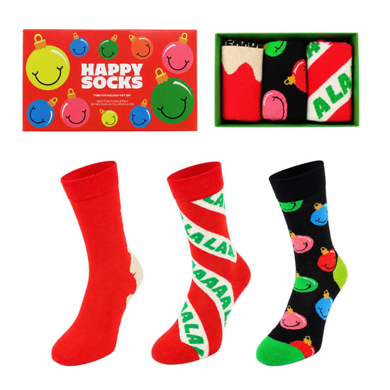 Happy Socks 3-Pack Multicolour Time For Holiday Gift Set - Image 1