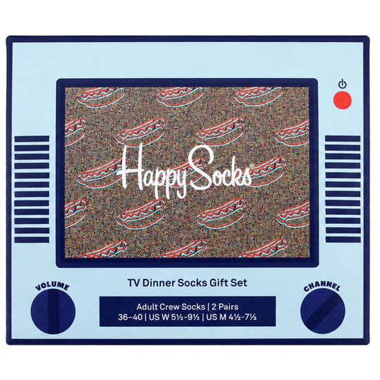 Happy Socks 2-Pack Multicolour TV Dinner Gift Set - Image 4