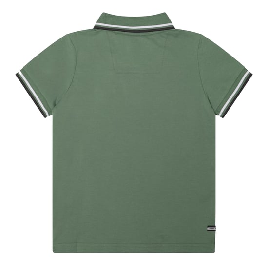 Weekend Offender Kinder Amorite Tipped Katoenen Poloshirt (Mid Groene) - Image 2