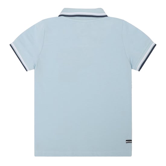Weekend Offender Kinder Amorite Tipped Katoenen Polo Shirt (Cloud) - Image 2