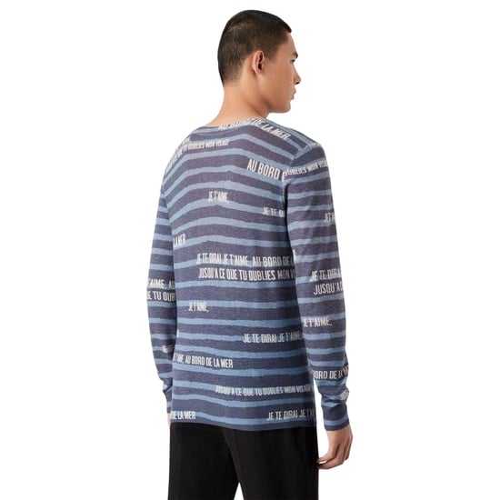 Emporio Armani EA7 Heren Slogan Kasjmier Sweatshirt (Marineblauw) - Image 3