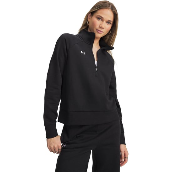 Under Armour Dam Rival Halvdraget Sweatshirt (Svart) - Image 1