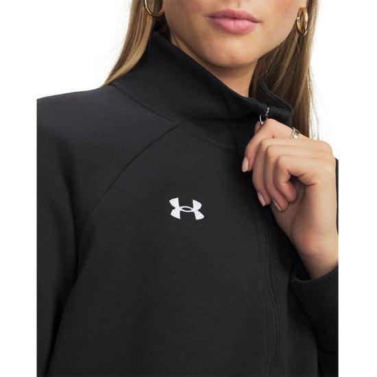 Under Armour Dam Rival Halvdraget Sweatshirt (Svart) - Image 4