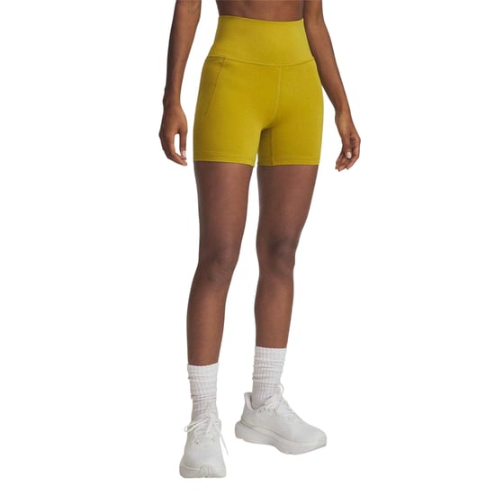 Under Armour Meridian nauwsluitende compressieshorts voor dames (Mosterd) - Image 1
