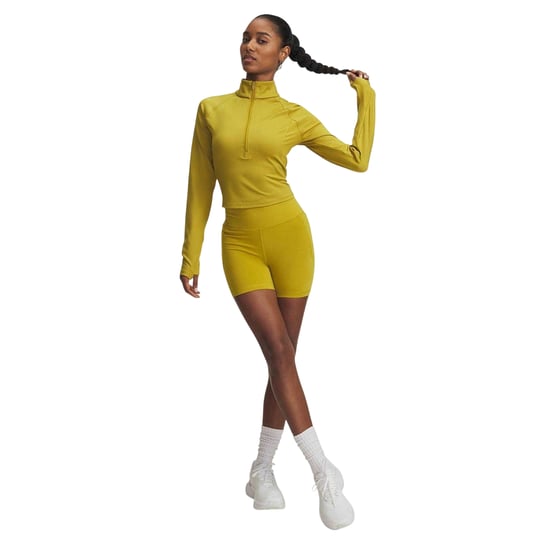 Under Armour Meridian nauwsluitende compressieshorts voor dames (Mosterd) - Image 3