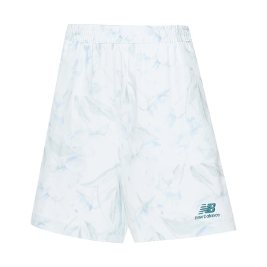 New Balance Dames Bloemendruk Hardloopshorts (Absoluut Wit) - Image 1