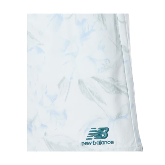 New Balance Dames Bloemendruk Hardloopshorts (Absoluut Wit) - Image 3