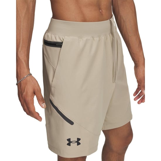 Men's Under Armour Unstoppable Short in Brown - Image 3