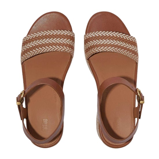 FitFlop Womens/Ladies Leather Platform Platform Sandals (Tan) - Image 3