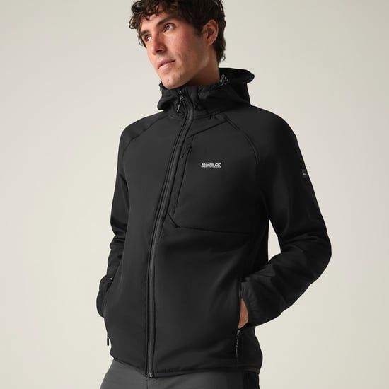 Regatta Adults Coat Soft Shell Ossek Zip black - Image 4