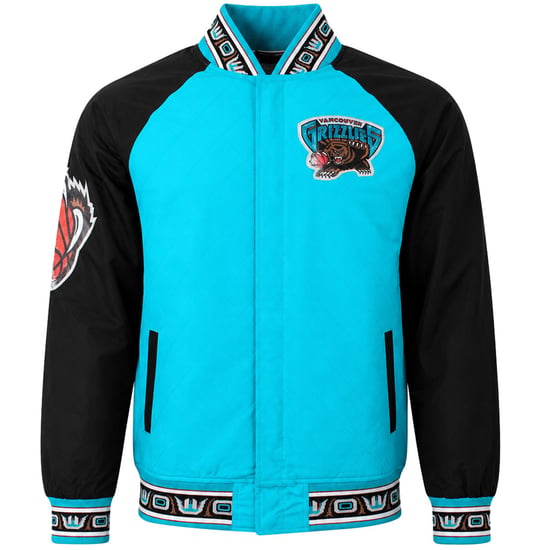 Mitchell & Ness NBA Vancouver Grizzlies 75th Warm Up Blue Jacket - Image 1