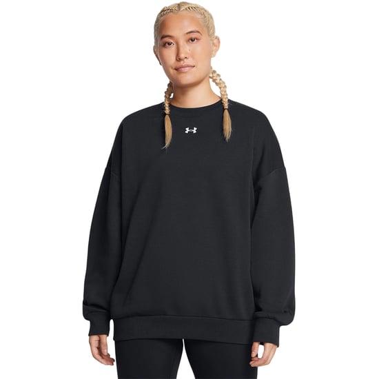 Under Armour Dames Rival Fleece Sweatshirt (Zwart) - Image 3