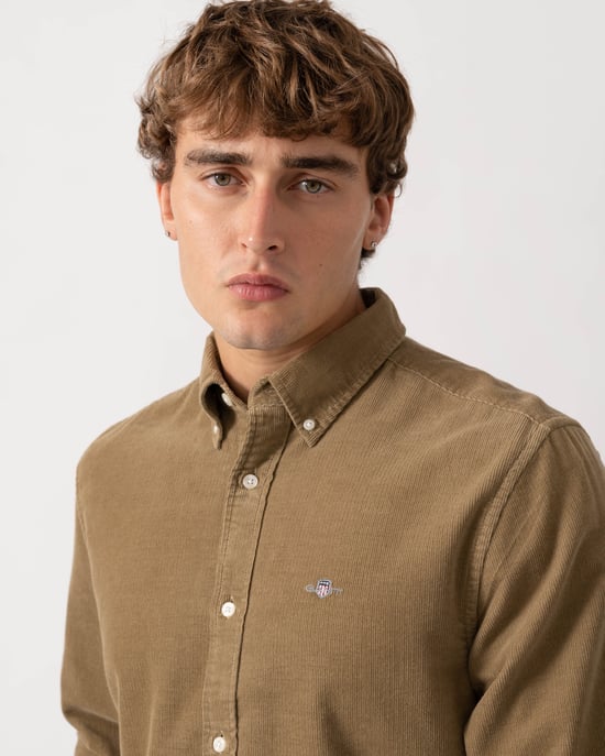 Regular Fit Long Sleeve Logo Detail Shirt - Image 4