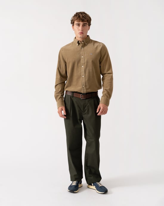 Regular Fit Long Sleeve Logo Detail Shirt - Image 5