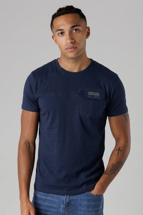 Multi 3 Pack Regular Fit Cotton Pocket Tees - Image 2