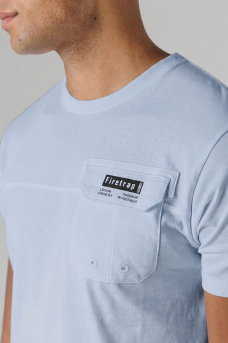 Multi 3 Pack Regular Fit Cotton Pocket Tees - Image 3