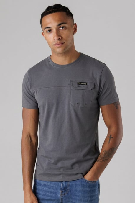 Multi 3 Pack Regular Fit Cotton Pocket Tees - Image 4