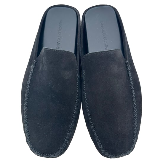 Manolo Blahnik Crawford slippers in zwart suède - Image 4