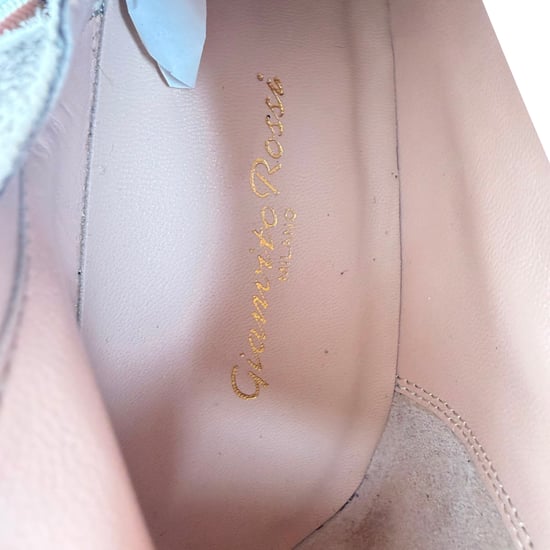 Gianvito Rossi Almond-Toe Knee-High Boots in Brown Suede - Image 4