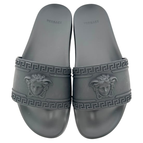 Versace Medusa badslippers van zwart rubber - Image 4