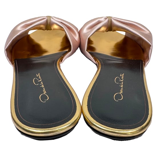 Oscar De La Renta – Rosa satin med rosettdetaljer - Image 6