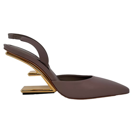 Fendi First Slingback Pumps in beige kalfsleer - Image 1