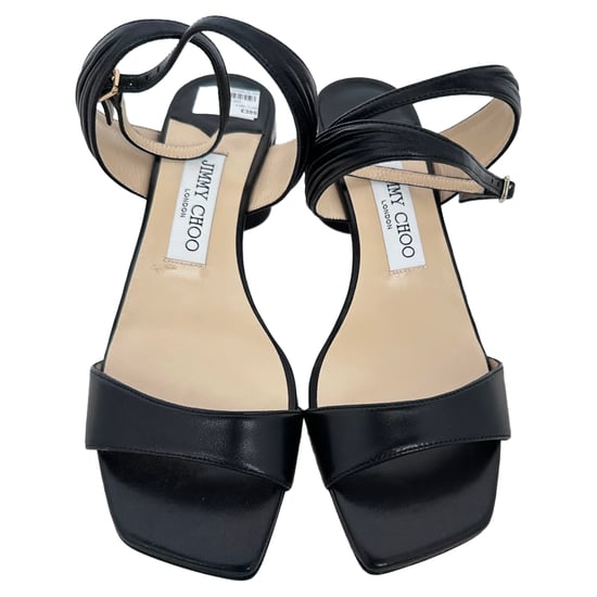 Jimmy Choo Jago Sandal Heels in Black Leather - Image 3