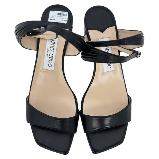 Jimmy Choo Jago Sandal Heels in Black Leather - Image 4