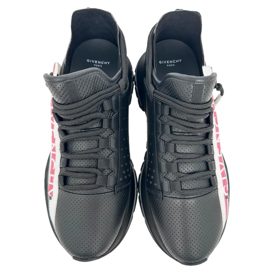 Givenchy Spectre geperforeerde sneakers in zwart leer - Image 4