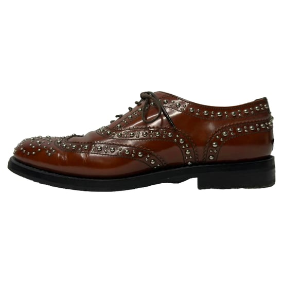 Church's Burwood Met Studded Brogues in bruin leer - Image 3