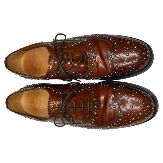 Church's Burwood Met Studded Brogues in bruin leer - Image 5