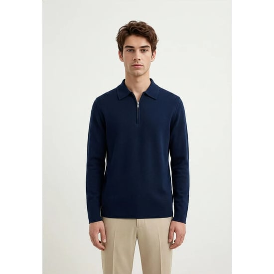 Ciszere Caleb 40067 429 04 half zip midnight blue - Image 4