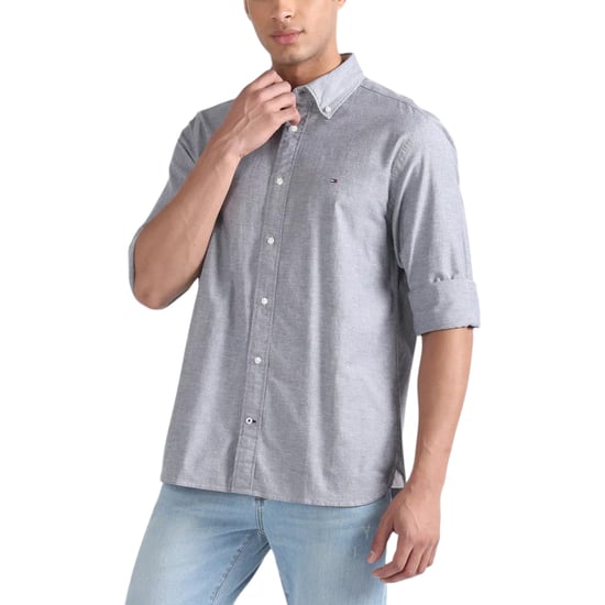 TOMMY HILFIGER Mens Shirts Regular Fit Oxford Long Sleeve Casual Cotton Formal - Image 4