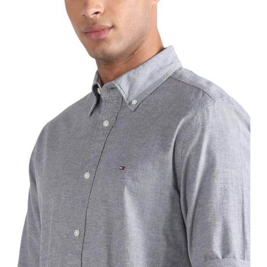 TOMMY HILFIGER Mens Shirts Regular Fit Oxford Long Sleeve Casual Cotton Formal - Image 6