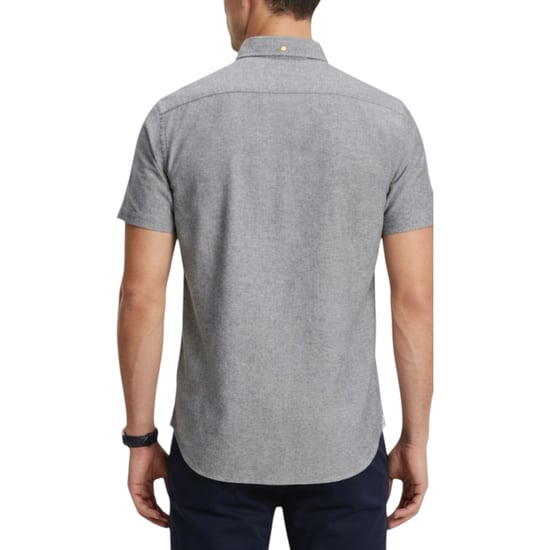 TOMMY HILFIGER Mens Shirt Oxford Lightweight Short Sleeve Regular Fit Summer Top - Image 2