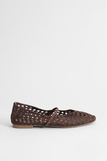 Lacie Open Weave Mary Jane Ballet Pumps - Image 1