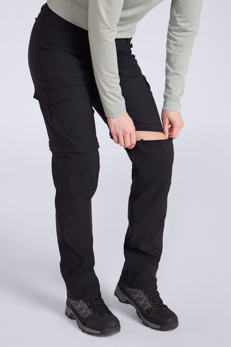 'Conniston' Women's Zip Off Trousers Convertible Quick Dry UV 50+ Protection Pants Black - Image 2