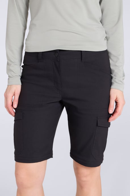 'Conniston' Women's Zip Off Trousers Convertible Quick Dry UV 50+ Protection Pants Black - Image 3