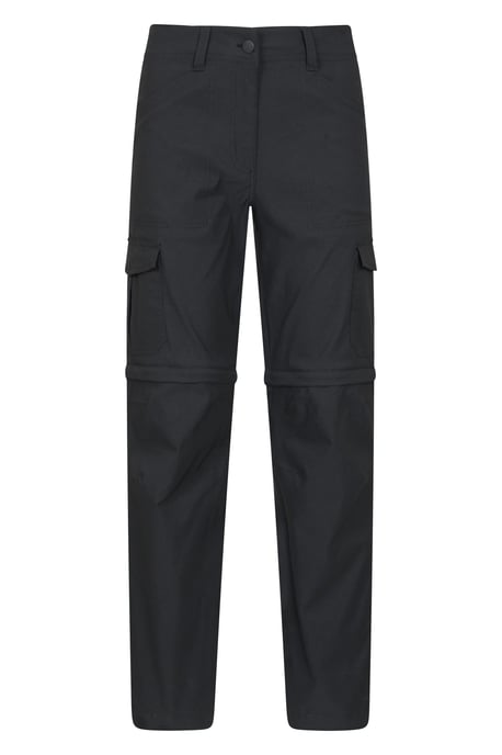 'Conniston' Women's Zip Off Trousers Convertible Quick Dry UV 50+ Protection Pants Black - Image 6