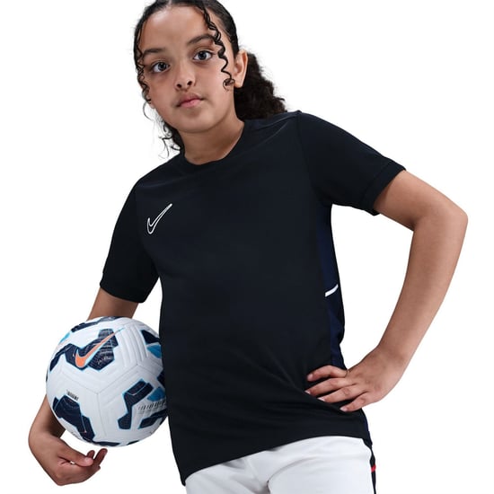 Boys Nike Top Juniors in Black/Obsidia - Image 1